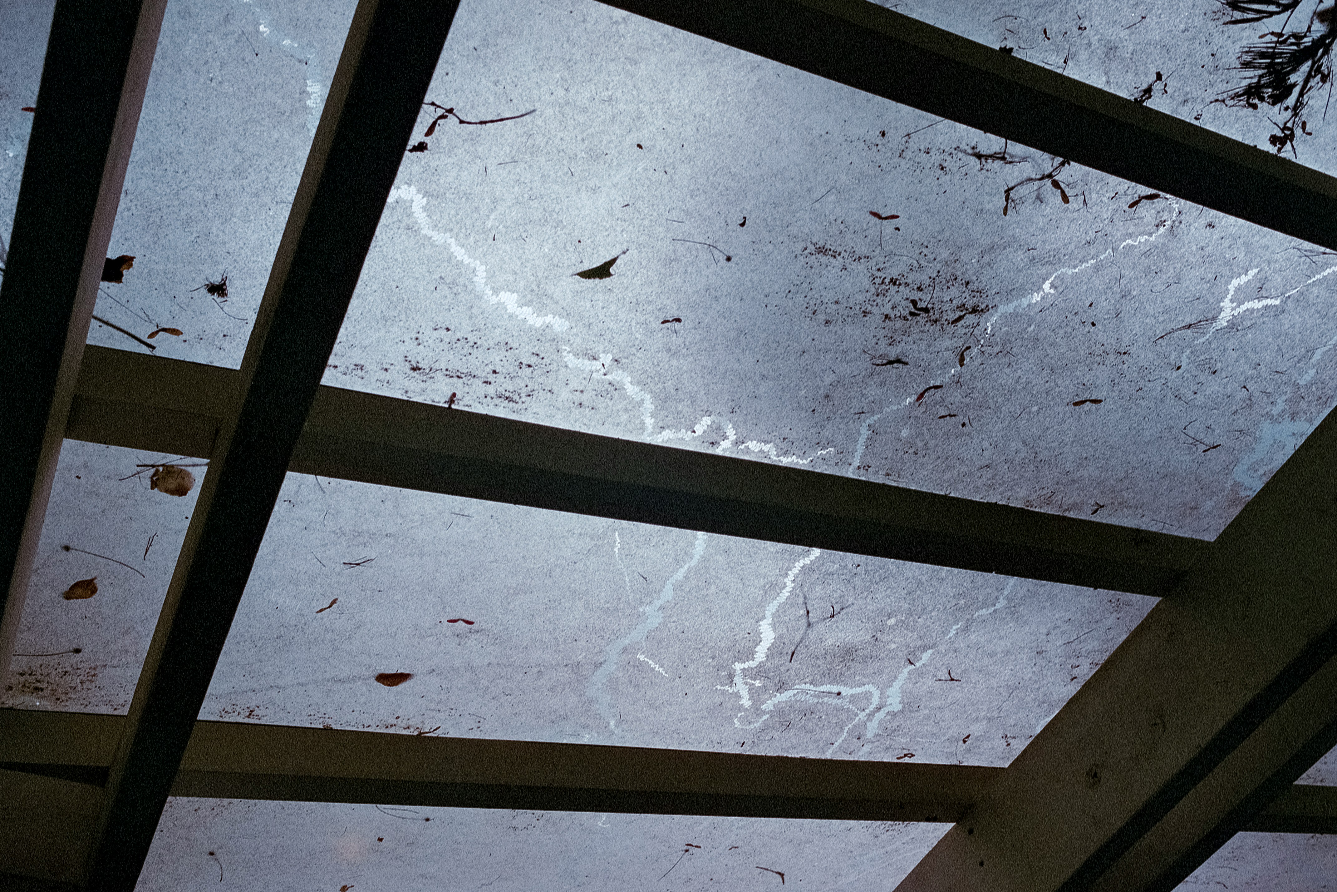 Roof repair in progress